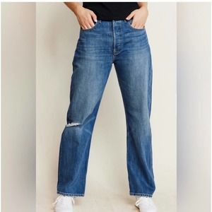 Able The Whitney Boyfriend Jeans Medium Indigo Wash size 29
